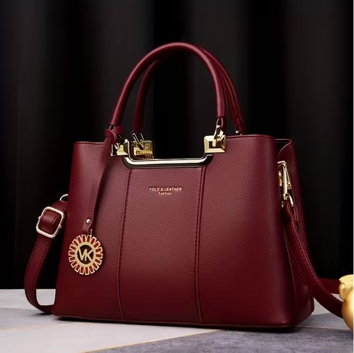 Elegant Women's Tote Bag | Large Capacity | Polyester | Detachable Shoulder Strap, Magnetic Closure, Zipper Closure | Handbag | Women