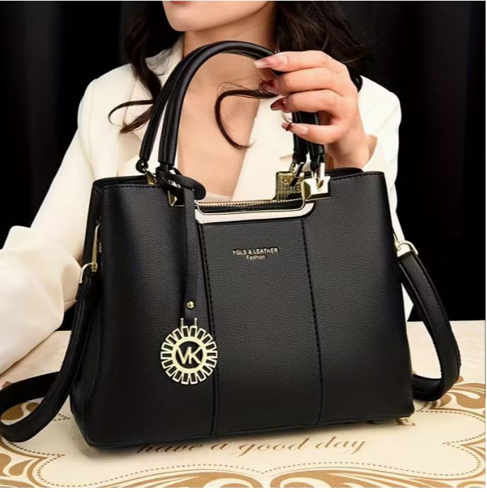 Elegant Women's Tote Bag | Large Capacity | Polyester | Detachable Shoulder Strap, Magnetic Closure, Zipper Closure | Handbag | Women