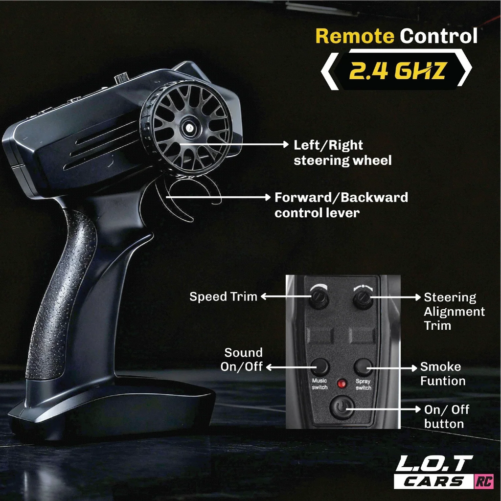 Otto - 3 Wheel RC Track Race Auto | 25 kmph Speed