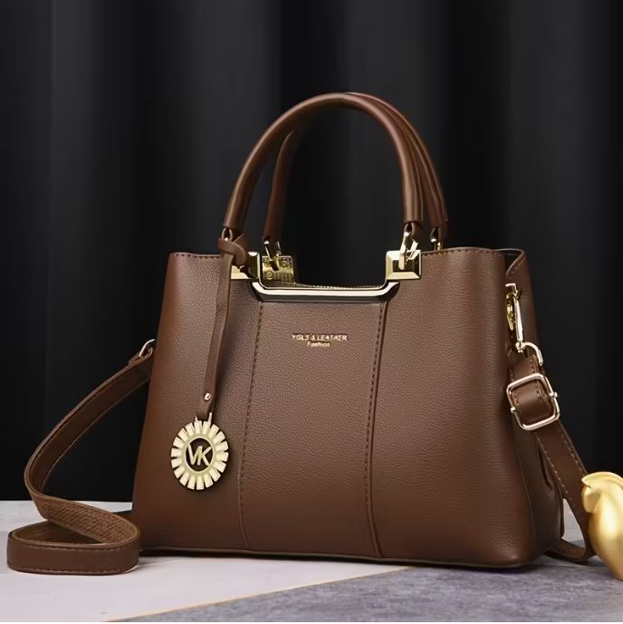 Elegant Women's Tote Bag | Large Capacity | Polyester | Detachable Shoulder Strap, Magnetic Closure, Zipper Closure | Handbag | Women