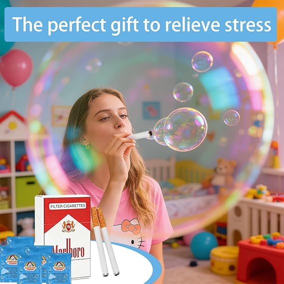 Bubble Case Prank Kit (Includes Case + 2 Fake Sticks + 2 Random Bubble Solution Packs)