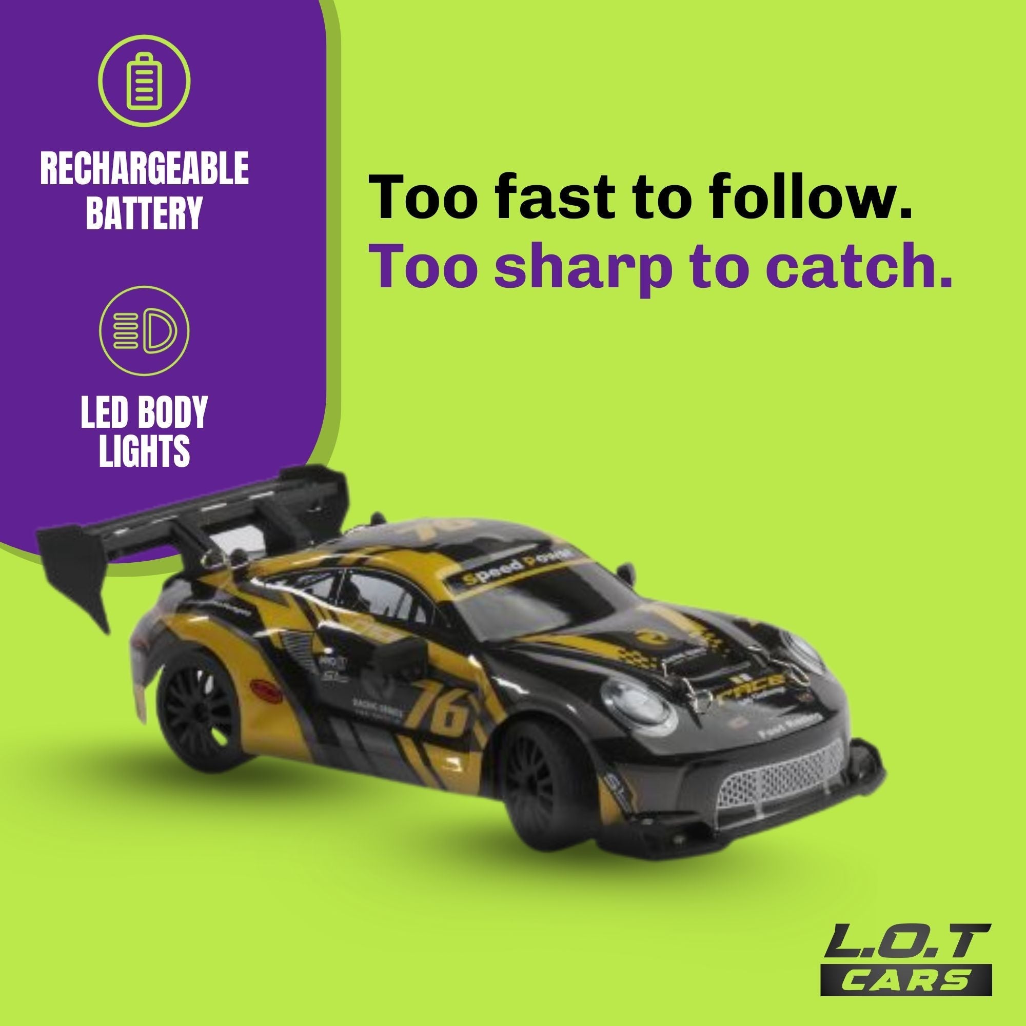 Ghost - Semi-Hobby Grade RC Drift Car with Lights