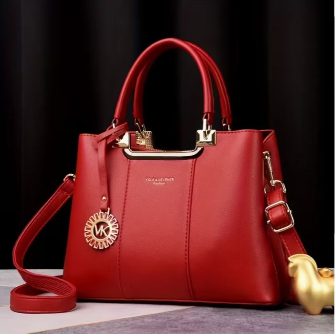Elegant Women's Tote Bag | Large Capacity | Polyester | Detachable Shoulder Strap, Magnetic Closure, Zipper Closure | Handbag | Women