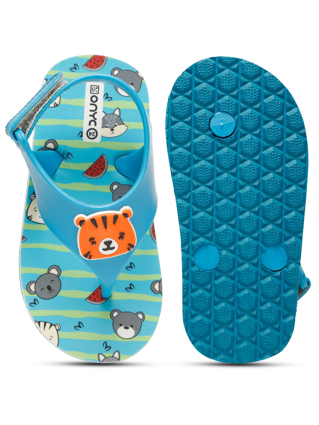 Premium Tiger Candy Flip-flops -  Sky Blue (Boys)