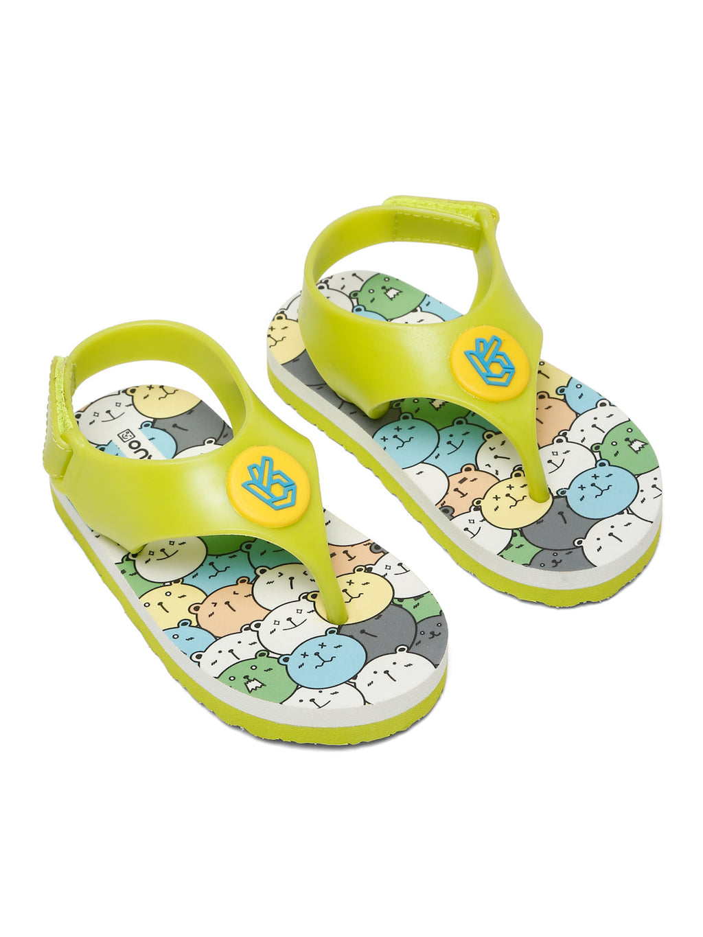 Premium Pumpkin Candy Flip-flops - Lime Green (Boys)