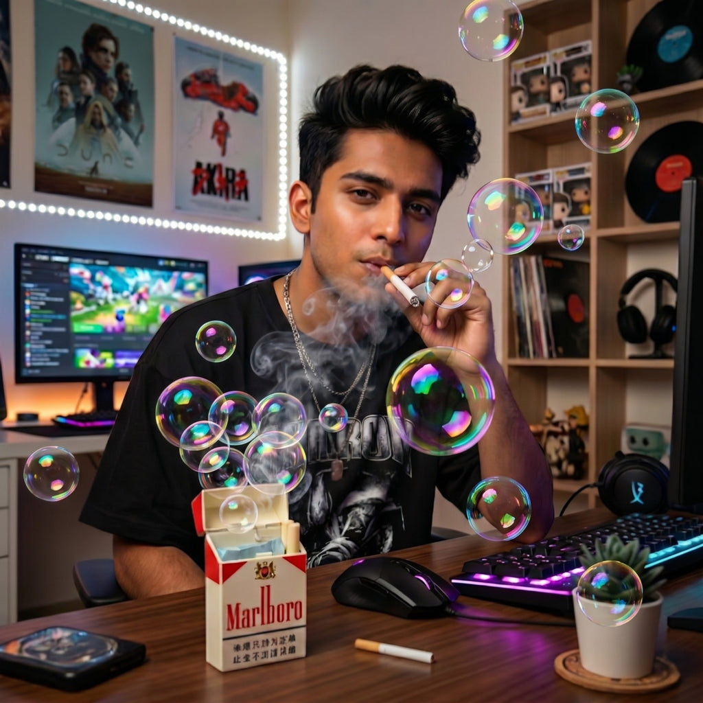 Bubble Case Prank Kit (Includes Case + 2 Fake Sticks + 2 Random Bubble Solution Packs)