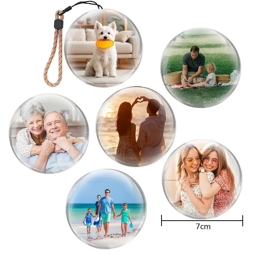 3D Crystal Ball Video Player – Personalized Electronic Memory Display Lamp (2.7" Pixel Screen, 4GB)