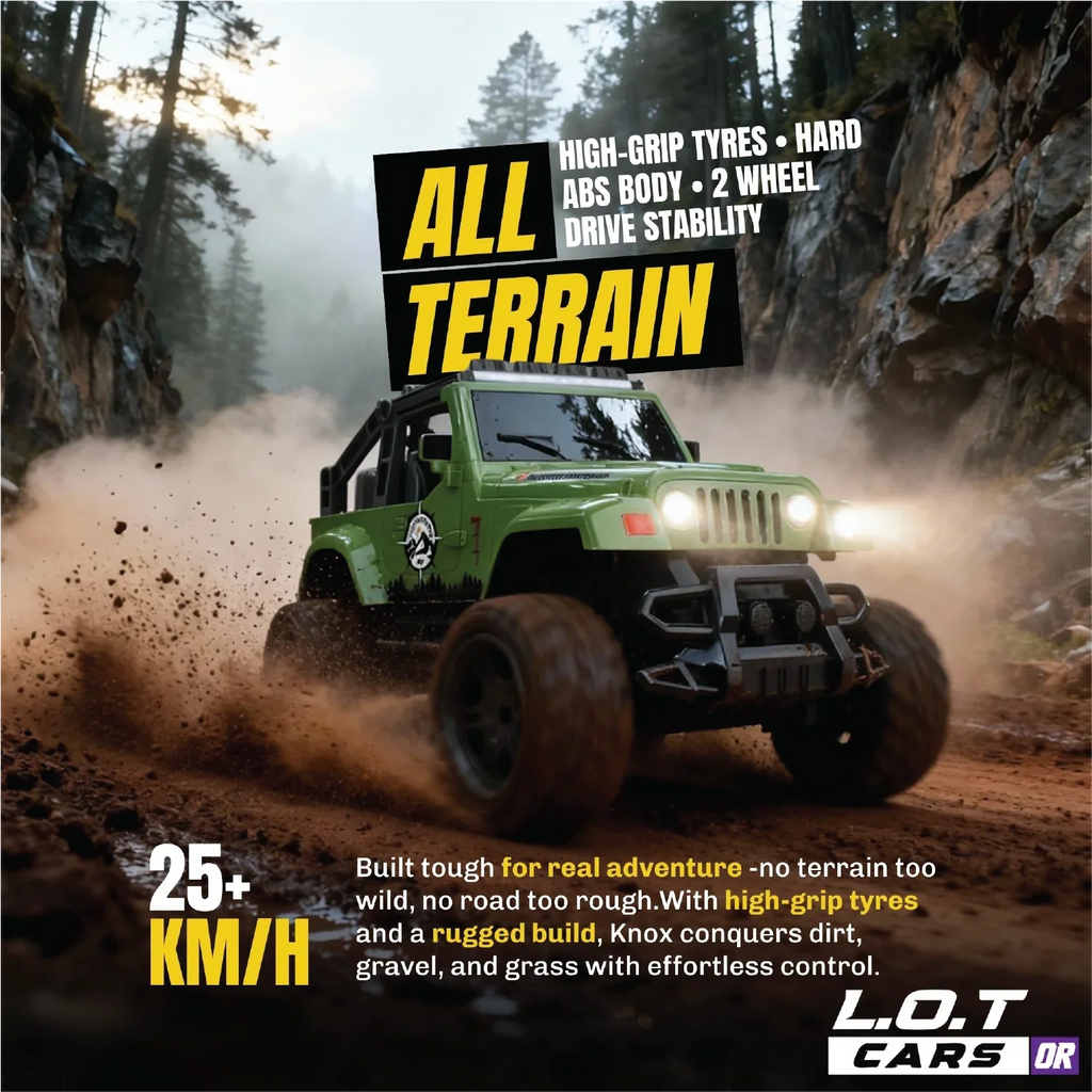 Knox - Semi-Hobby Grade Off Road Remote Control Jeep and RC Truck
