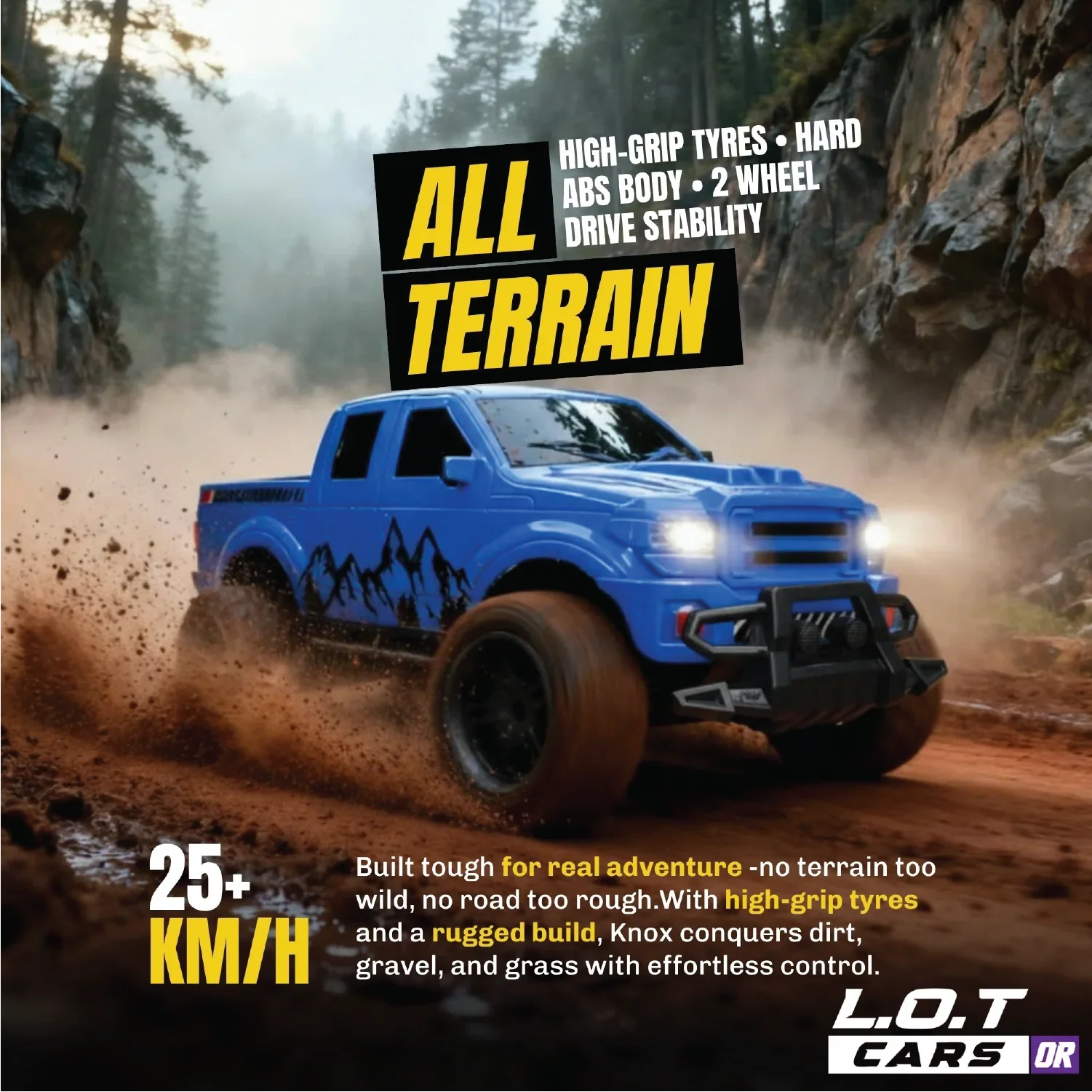 Knox - Semi-Hobby Grade Off Road Remote Control Jeep and RC Truck